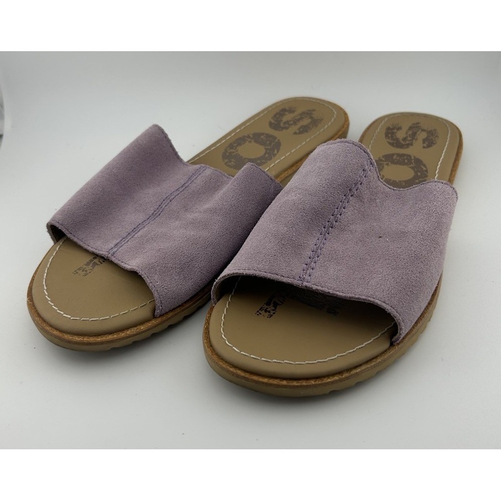 Sorel‎ Ella Block Slide in Shale Mauve - Size: 8.5